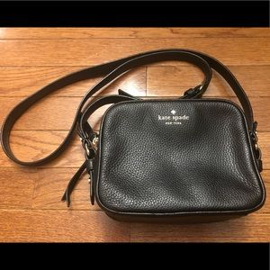 Kate Spade Double Zip Leather Crossbody Bag